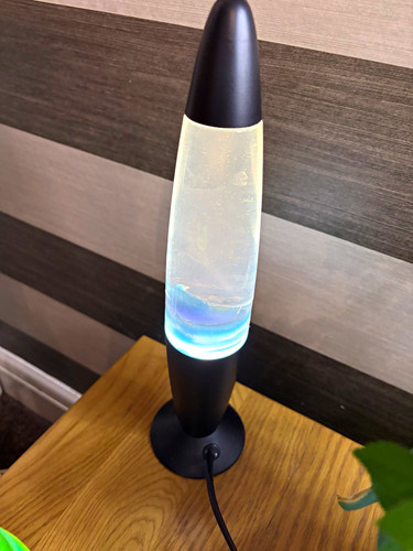 Retro black lava lamp - lava,
