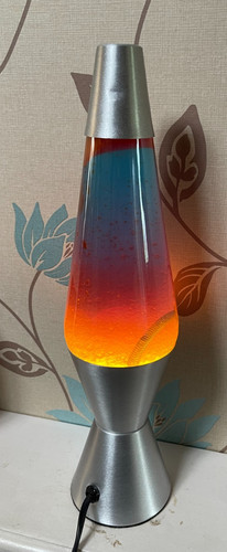 Modern lava lamp silver - –,