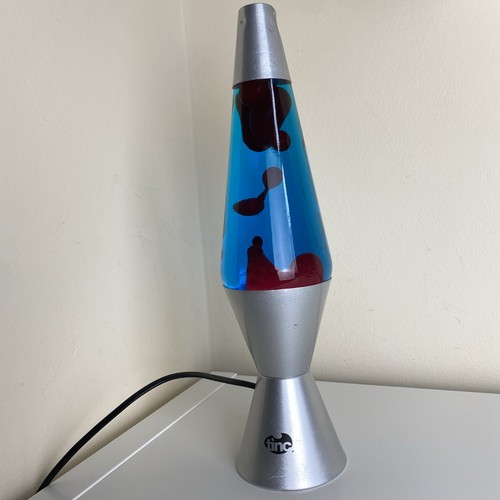 Lava lamp blue red - lamp, wax
