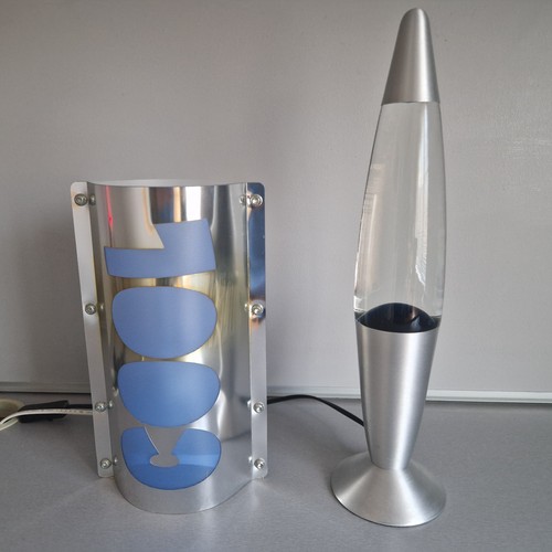 Lava lamp blue wax 42cm - wax,