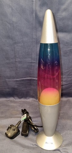 Rainbow lava lamp - 16", retro