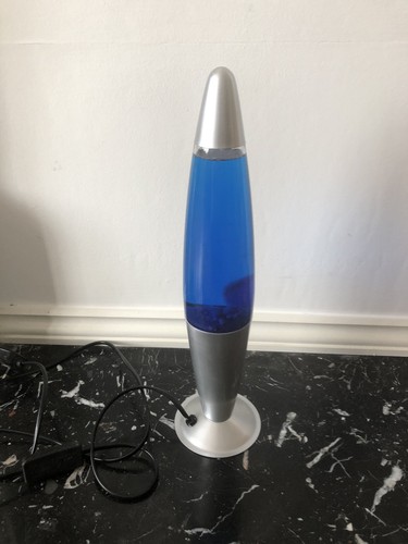 Lava lamp siver with blue - lava,