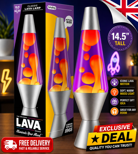 Retro lava motion - lava, 14.5"